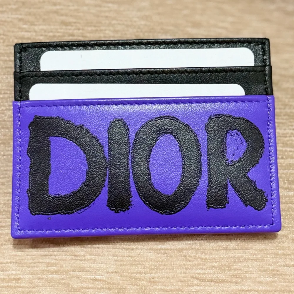 Miss Dior Purple and Fuscia pink Card Holder